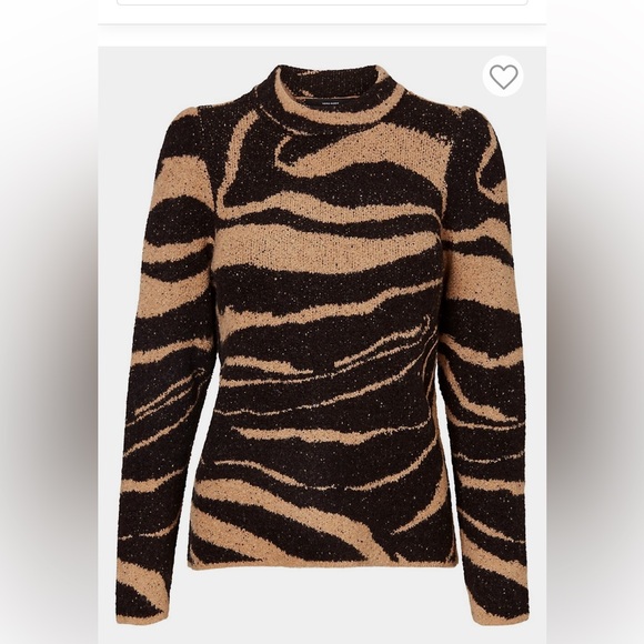 Vero Moda Swirl-Pattern Mockneck Sweater - Picture 2 of 5